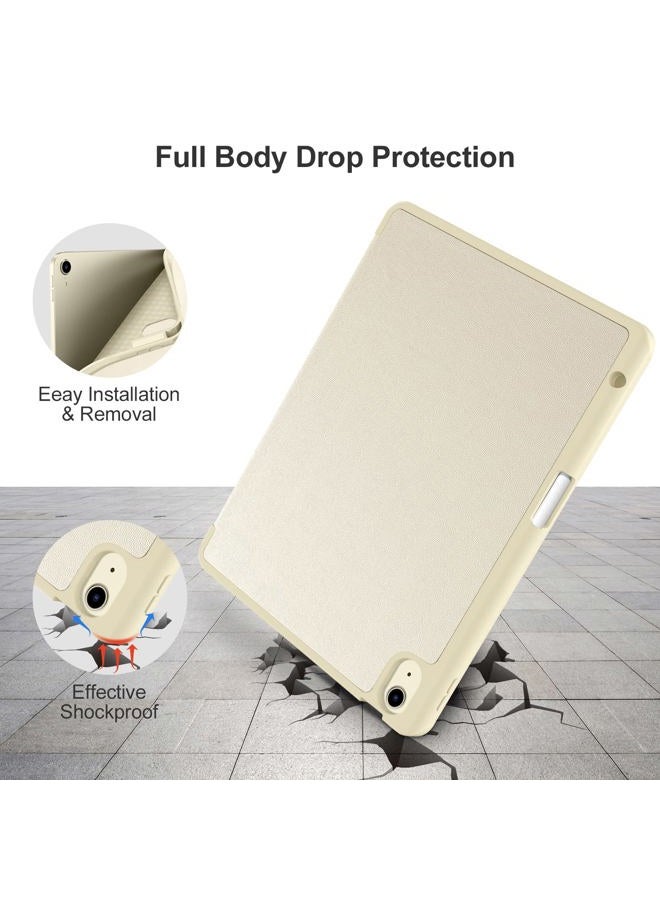 Akkerds Compatible with iPad Air 11 Inch Case 7th/6th Generation (M3/M2) 2025/2024, for iPad Air 5th/4th Generation Case 10.9 Inch 2022/2020 with Pencil Holder[Auto Sleep/Wake], Starlight - Image 4