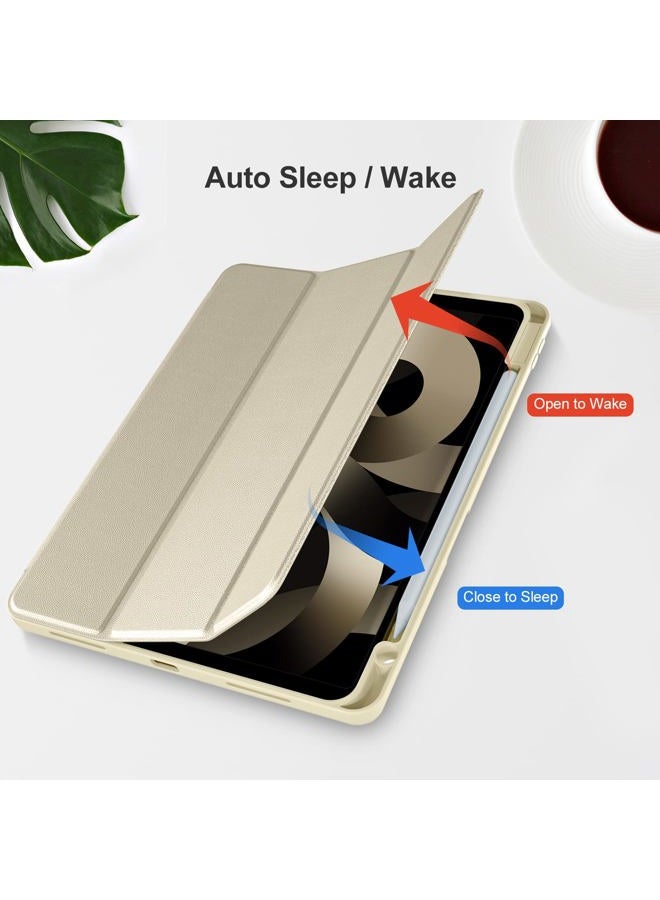 Akkerds Compatible with iPad Air 11 Inch Case 7th/6th Generation (M3/M2) 2025/2024, for iPad Air 5th/4th Generation Case 10.9 Inch 2022/2020 with Pencil Holder[Auto Sleep/Wake], Starlight - Image 5