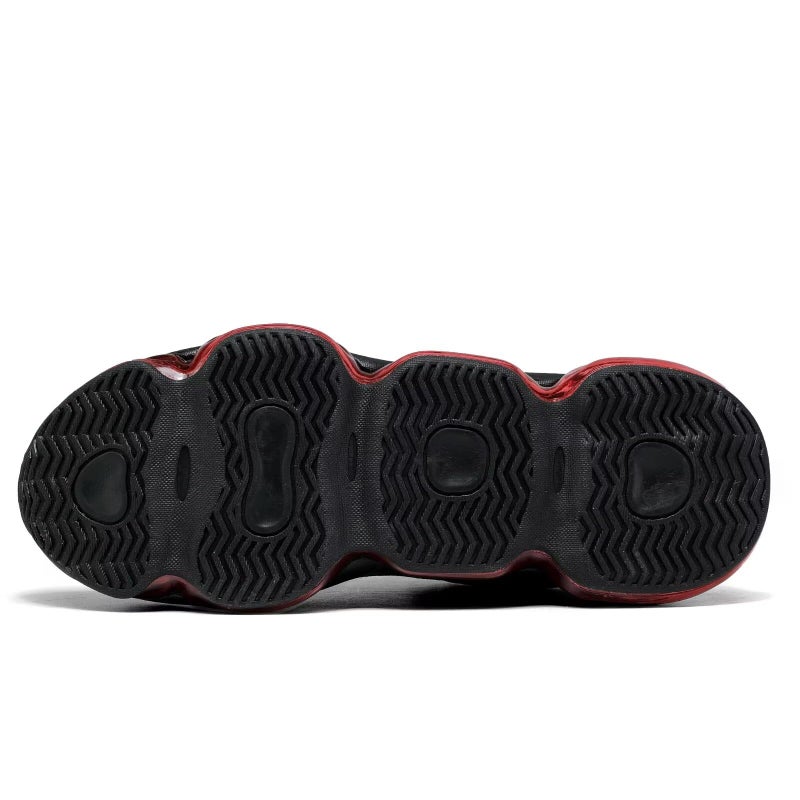 Socviis Mens Air Running Shoes Non Slip Workout Casual Sport Walking Shoes Basketball Sneakers Fashion Tennis Fitness Trainers Red - Image 4