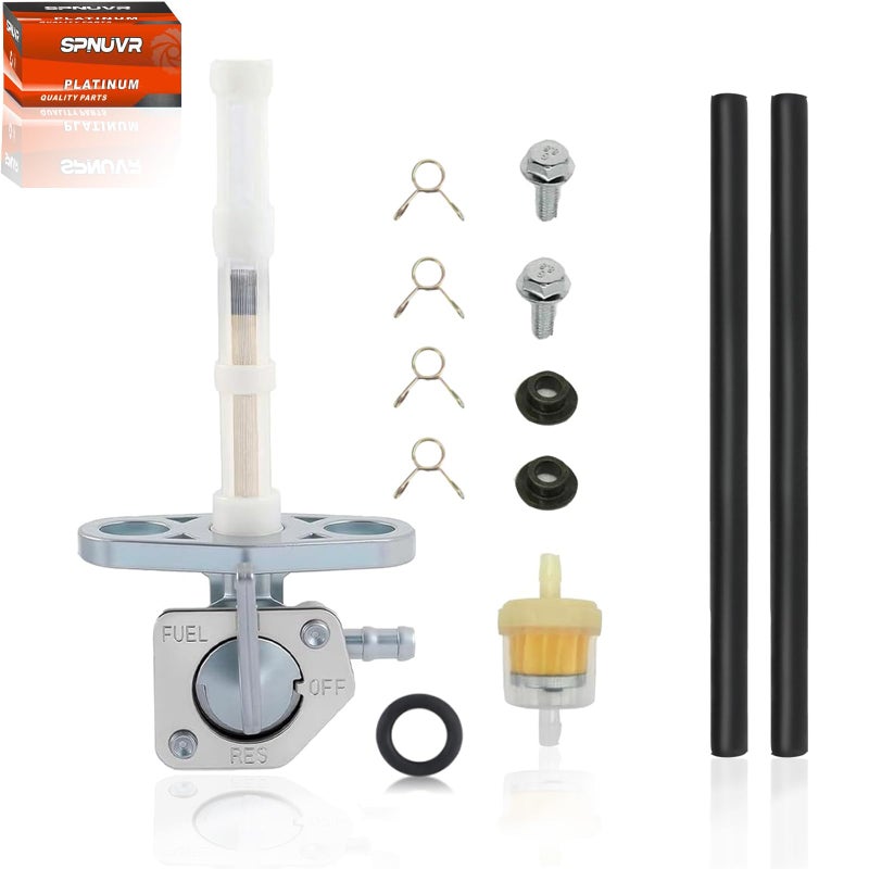 SPNUVR Motorcycle Fuel Petcock Valve Compatible With Honda CRF50F 70F 80F 100F 150F 230F XR50R XR70R XR80R XR100R with Gas Oil Fuel Filter Tubing Fixed spring 16950GCF671 16950GEL701 - Image 3