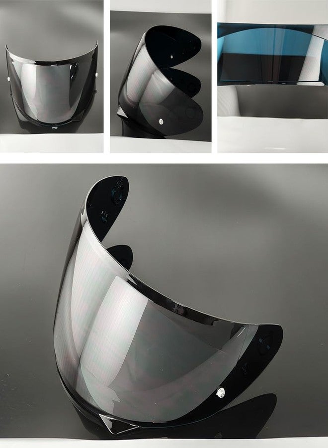 YMTSGEQ HJ-34P Helmet Visor Replacement for HJC C10.Motorcycle Helmet Shield UV Protection Compatible with HJC C10 (Deep Black) - Image 2