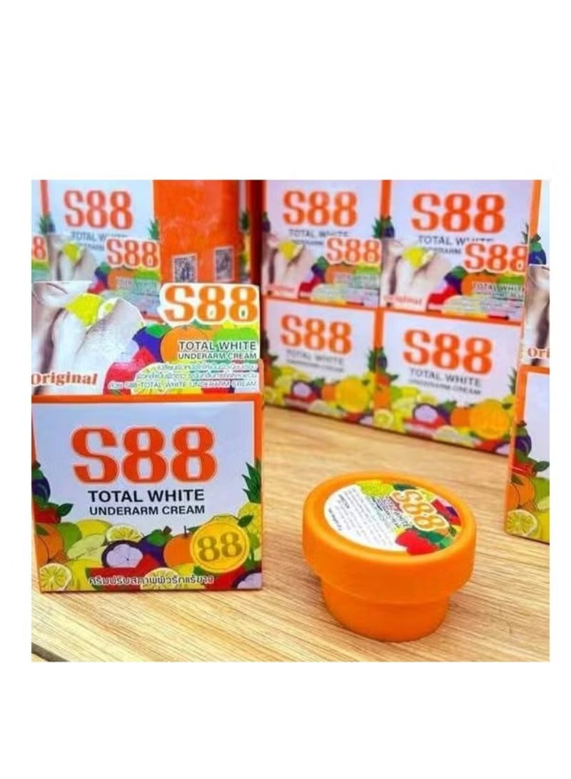 S88 أبيض بالكامل كريم توتال وايت الأصلي تفتيح تحت الابط مع تحفيز مرونة الجلد .35 جرام - Image 2
