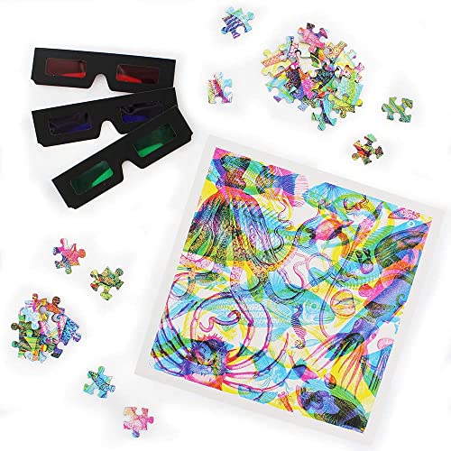 Ginger Fox RGB Ocean by Carnovsky 500 Piece 3 Pictures in 1 Jigsaw Puzzle - Includes Artwork Print, Glasses & Lens App - Image 2