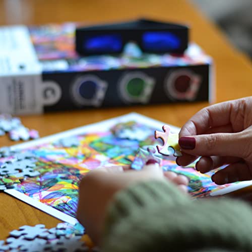 Ginger Fox RGB Ocean by Carnovsky 500 Piece 3 Pictures in 1 Jigsaw Puzzle - Includes Artwork Print, Glasses & Lens App - Image 4