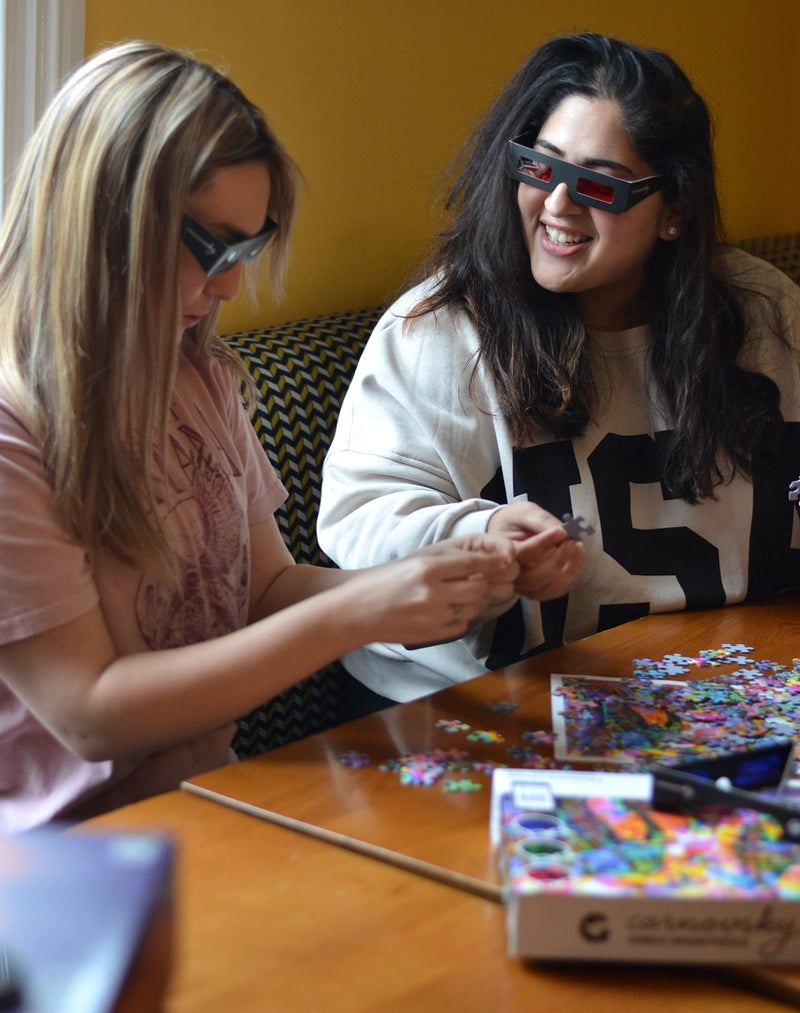 Ginger Fox RGB Ocean by Carnovsky 500 Piece 3 Pictures in 1 Jigsaw Puzzle - Includes Artwork Print, Glasses & Lens App - Image 3