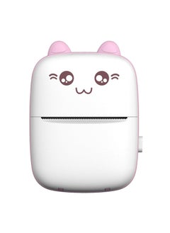 MAKS & CO. 200 DPI Photo Printer for Labels, Memos, and Receipts Compact and Stylish Design Includes 1 Roll of Thermal Paper Easy Wireless Printing from Your Smartphone Ideal for On-the-Go Printing Needs Available in Pink Color Perfect for Personal and Office Use  - Image 1