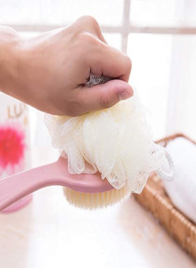 Nohunt 2 in 1 Body Brush Long Handled Loofah with Bristles Back Scrubber for Improve Skin Exfoliating Bath, Massage, Wet or Dry - Image 3