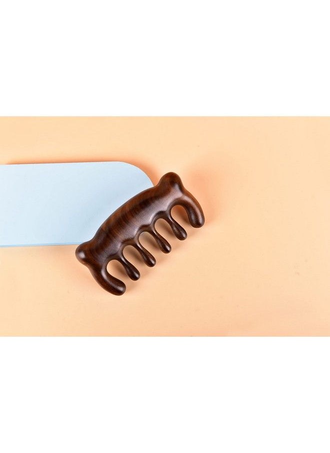 TAN MUJIANG Wooden Hair Comb Massage Cute Bear  - Image 4