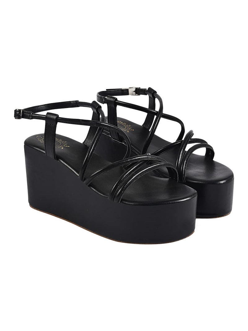 Shoetopia Women's Platform Heel Sandal - Image 3