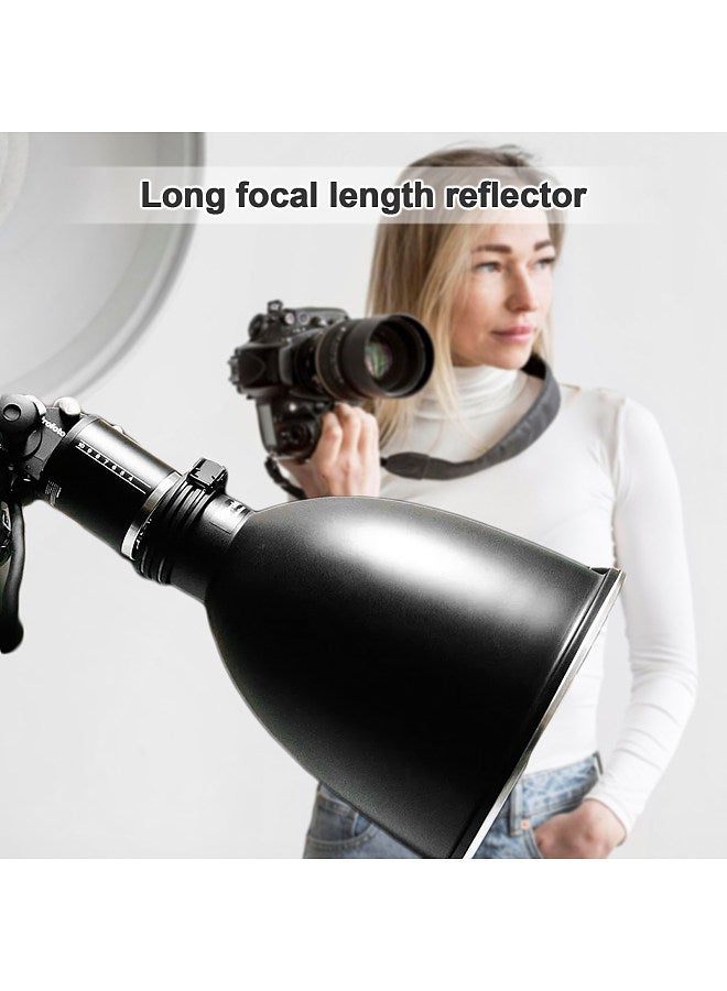 11.6 Inch Beauty Dish with Profoto Mount Tele-Zoom Reflector Diffuser Lamp Shade Dish with 60°Honeycomb Grid & Diffuser Sock for Profoto Mount Studio Strobe Flash Light Speedlite  - Image 5