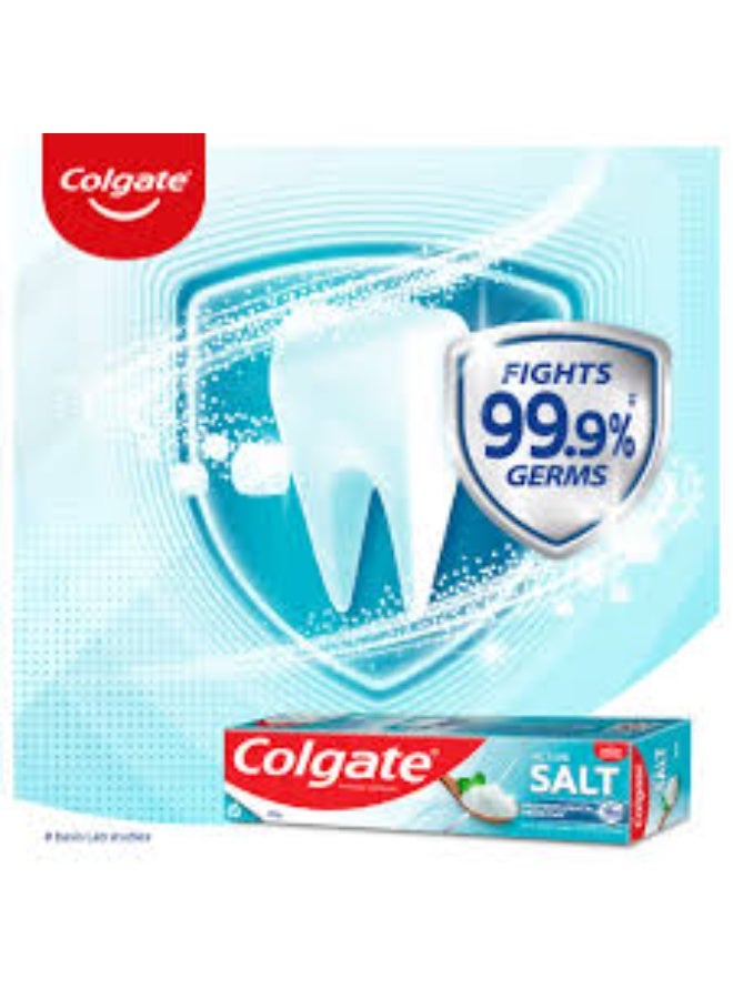 Colgate Active Salt Fluoride Toothpaste For Healthy Teeth & Gums 100ml X 2Pcs - Image 4