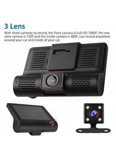 Generic TheMohrim 3 Channel Dash Cam: 1080P Car Camera Video Recorder with Dual Lens, Rearview Camera, and Loop Recording  - Image 2