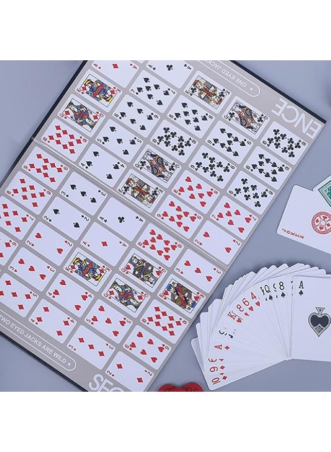 SEQUENCE Premium Quality Sequence Board Game Strategic Card Game Family Entertainment Party Game for kids and Adults for 2 to 12 Players - Image 3