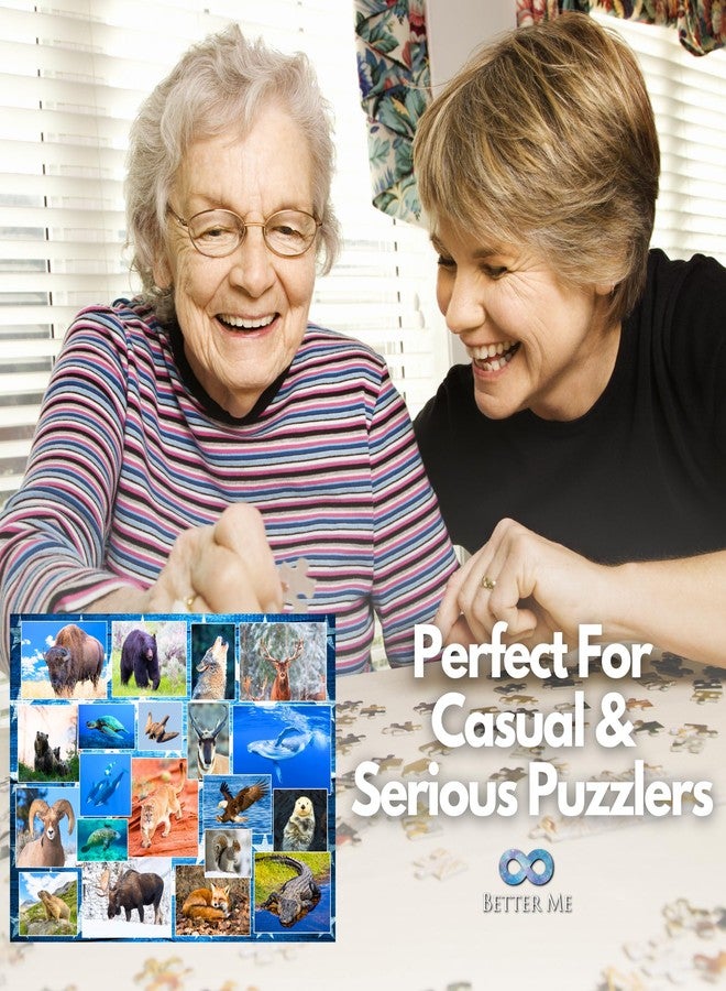 Better Me Wildlife of Our National Parks 500-Piece Puzzle - USA National Parks Jigsaw Puzzle, Animals from Acadia, Yellowstone, Zion, Arches, Crater Lake, Mount Rainier, Great National Park Gift (500 Pieces) - Image 3