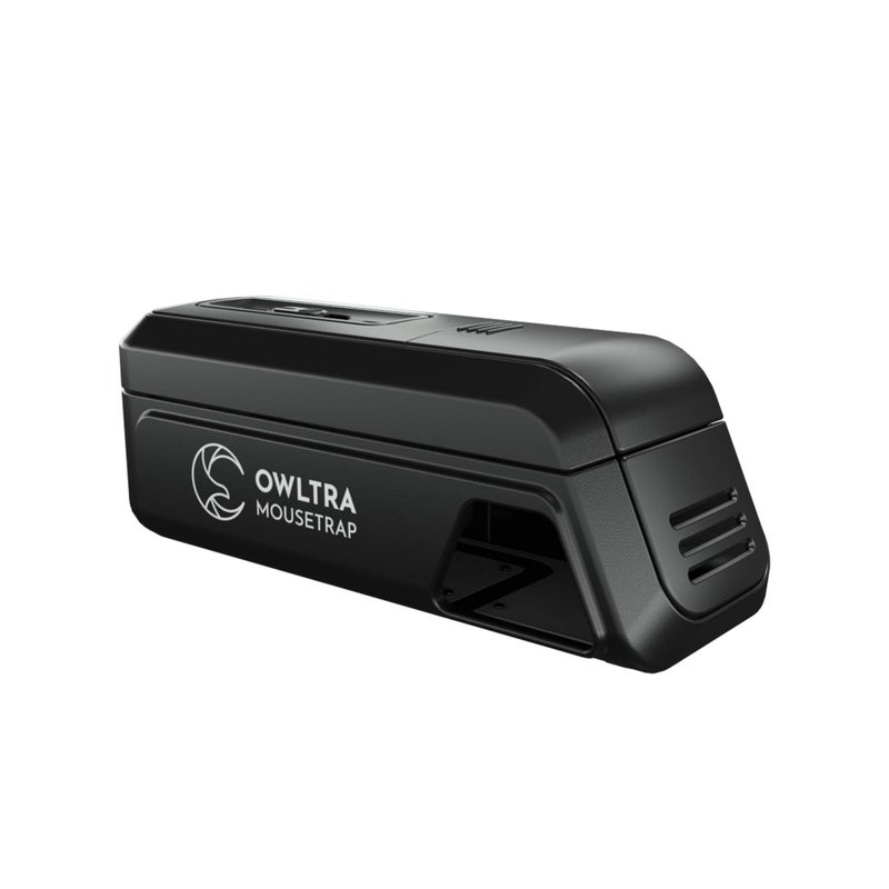 OWLTRA Indoor Electric Mouse Trap, Instant Eliminate Rodent Zapper with Pet Safe Trigger, Black, Small - Image 1