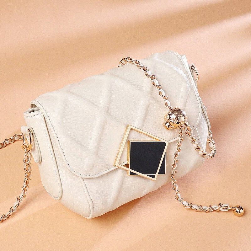 New Chain Bag Women'S Bag Ins Fashion Chain Bag Shoulder Small Square Bag Chanel Style Rhombus Chain Bag - Image 2