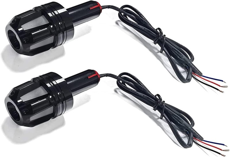 JXOFROAD Motorcycle Turn Signal Light - 12V Yellow & Blue Handlebar Grip Lights - Image 1