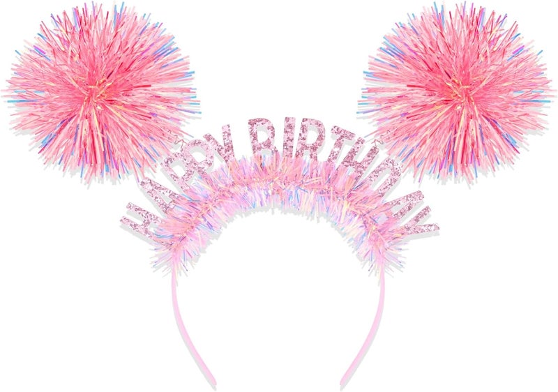 CAVETEE Birthday Crown Happy Birthday Headband for Women Happy Birthday Decorations for Women Birthday Gifts