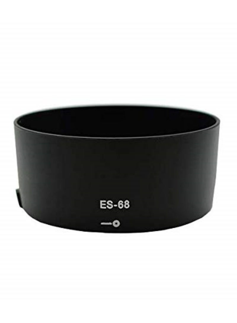 ES68 ES-68 Camera Lens Hood Compatible with Canon EOS EF 50mm f18 Stm 49mm Protector Durable Lightweight Lens Shade for Enhanced Photography - Image 1