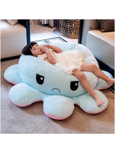 Extra Large Size Reversible Octopus Plush Reversible Flip Plush Animal Mood Plush Soft Plush Toy Great as a Gift for Kids and Adults