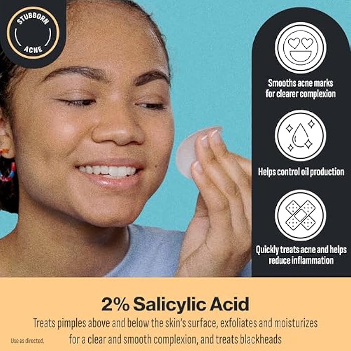 Oxy 3-IN-1 Acne Facial Cleansing Pads, Maximum Strength 2% Salicylic Acid Stubborn Acne Treatment, Controls Oil, Unclogs Pores, Smooths & Brightens Skin, Dermatologist Recommended, 90 Pads - Image 2