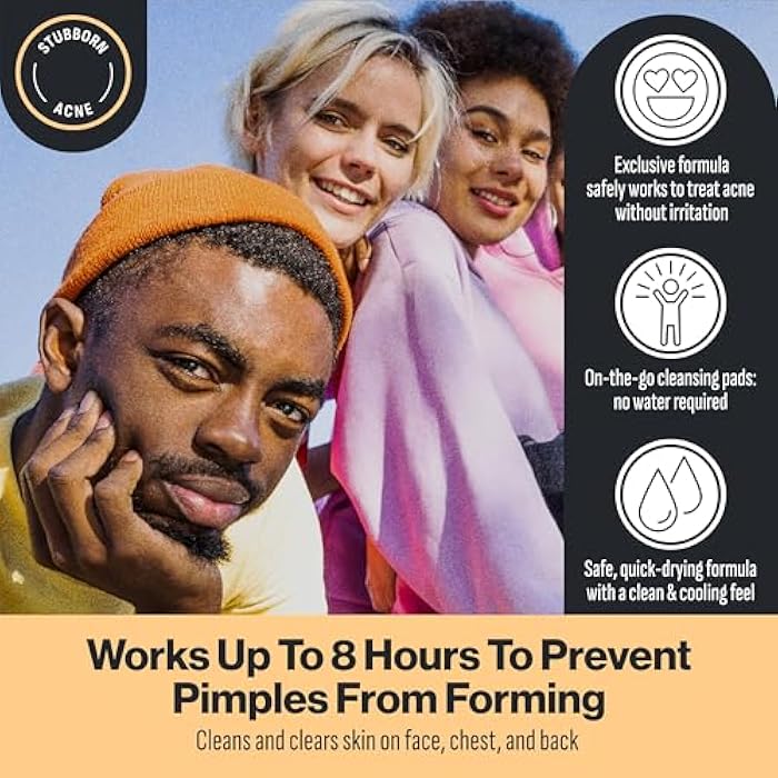 Oxy 3-IN-1 Acne Facial Cleansing Pads, Maximum Strength 2% Salicylic Acid Stubborn Acne Treatment, Controls Oil, Unclogs Pores, Smooths & Brightens Skin, Dermatologist Recommended, 90 Pads - Image 3