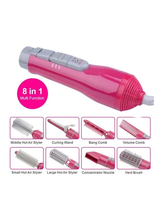 NIBEMINENT Professional Hair Dryer Curler Rose Red - Image 3