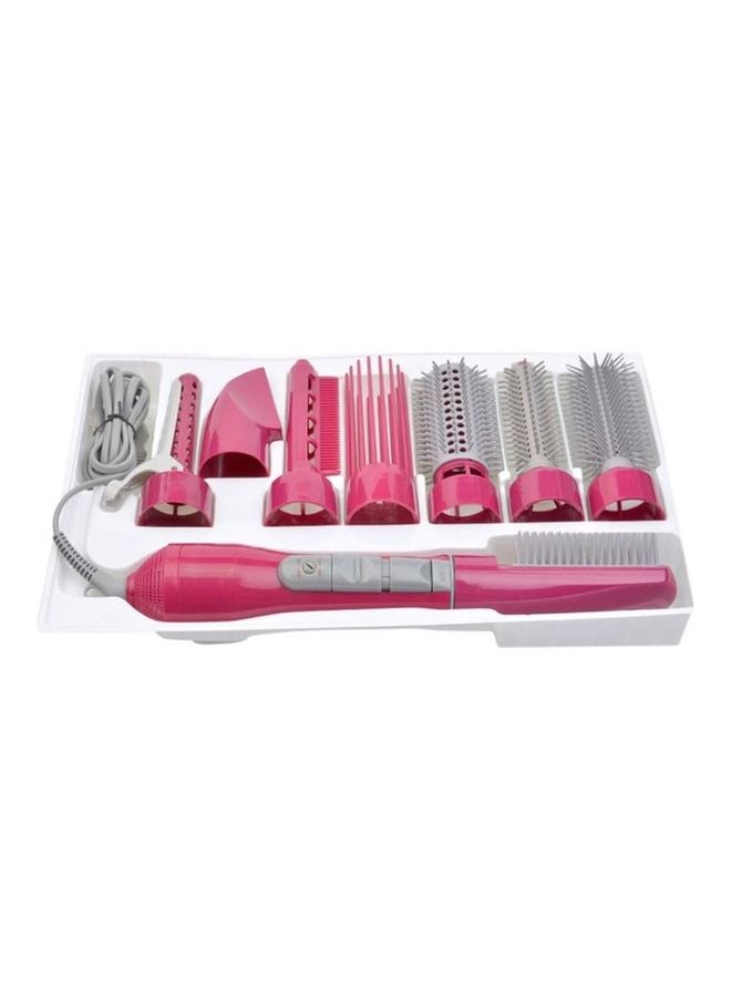 NIBEMINENT Professional Hair Dryer Curler Rose Red - Image 2