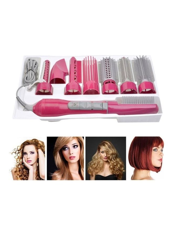 NIBEMINENT Professional Hair Dryer Curler Rose Red - Image 1