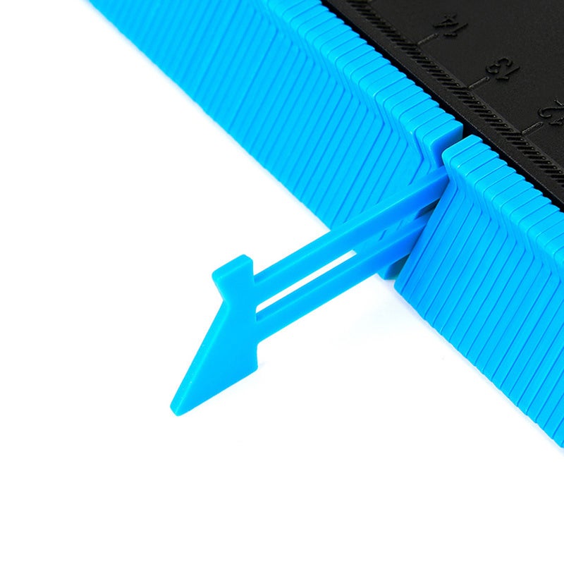 1Pc Durable 5 Inches Contour Gauge Duplicator Profile Gauge Arc Scale Profile Gauge Profiler (Blue) - Image 3