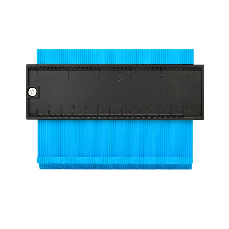 1Pc Durable 5 Inches Contour Gauge Duplicator Profile Gauge Arc Scale Profile Gauge Profiler (Blue) - Image 1