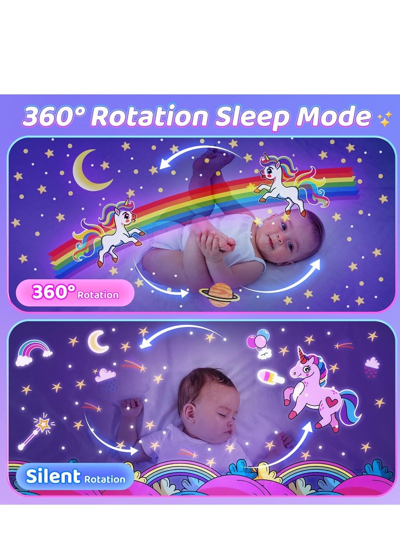 ELTRAZONE Kids Night Light Projector Kawaii Nursery Decor with 15 Films & 10 Sound Options, Rechargeable Remote-Controlled Toddler Night Light, Ideal Bedtime Gift for Baby Girls - Image 5