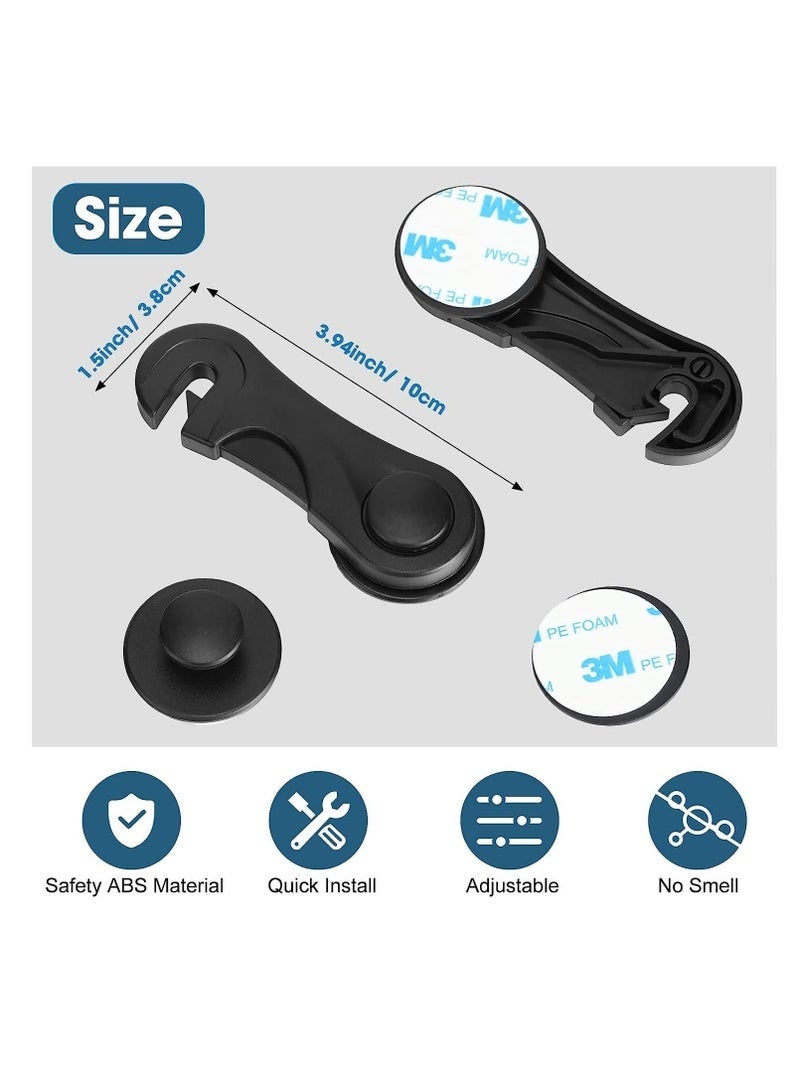 Child Safety Cabinet Locks 8 Pack Children is Safety Lock Anti Pinch Hand Children is Cabinet Door Lock Baby Proofing Latches Lock for Drawers Cabinets Oven Fridge Toilet Seat Black - Image 4