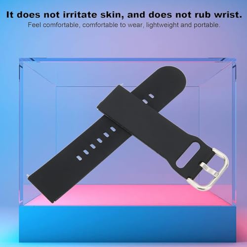 CERLINK 22mm Watch Band Strap Silicone Material with Metal Buckle Compatible with Fire-Boltt, Boat, Noise, Amazfit, beatXp & All 22mm Watches Pack of-4 - Image 4
