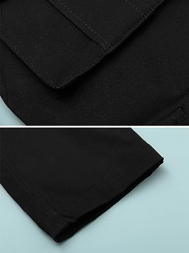 OCHENTA Black Cargo Pants Women, Womens Casual Stretch Cargo Work Combat Tactical Travel Pants Size 4 - Image 5