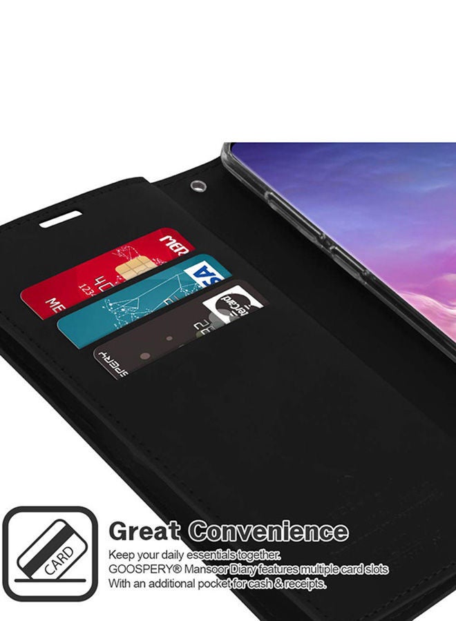 NIBEMINENT Leather Protective Case Cover For Samsung Galaxy S10 Black - Image 2