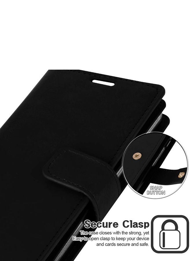 NIBEMINENT Leather Protective Case Cover For Samsung Galaxy S10 Black - Image 4