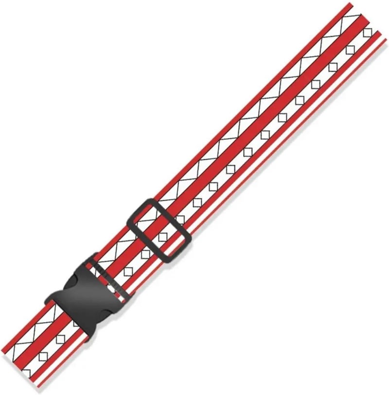 2pc Multicolor Travel Luggage Belts - Ethnic Style Baggage Binding Strap for Suitcase Accessories(5) - Image 1