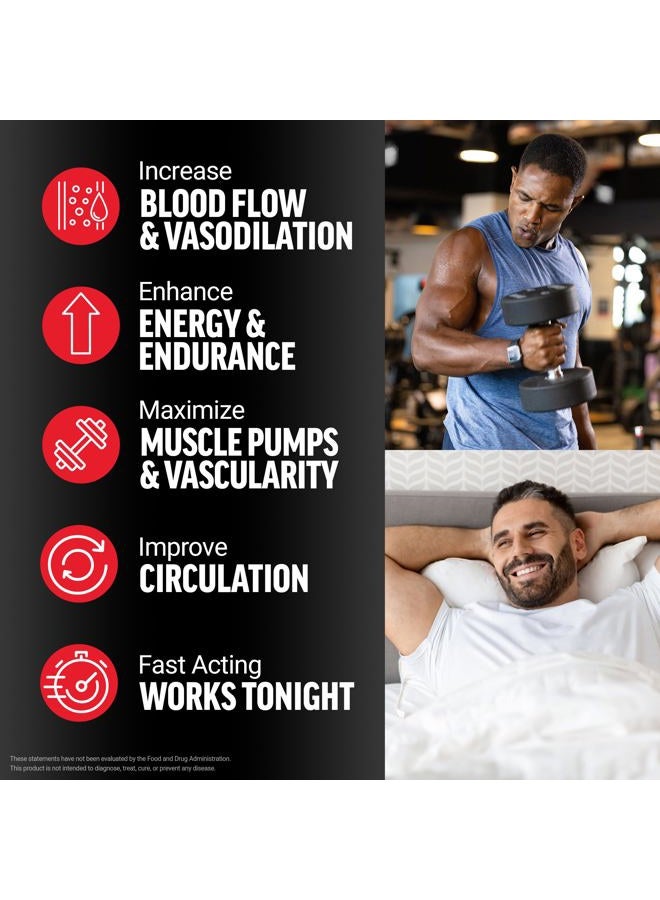 FORCE FACTOR Nitric Oxide Booster, Fast-Acting Formula with L-Arginine, Boosts Nitric Oxide Levels, Maximize Muscle Pumps, Enhance Endurance, Improve Circulation, 120 Capsules - Image 2