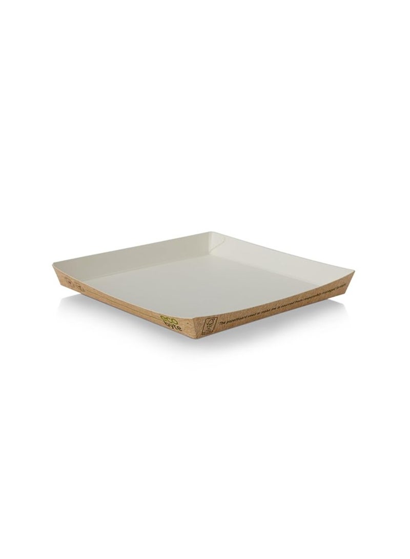 Ecobyte Ecobyte ITC Square Paper Plates 6 Inch | Pack of 25 | Compostable, Plastic-Free Disposable Plates with BioSeal Coating | Biodegradable Germ-Free Tableware for Serving Food - Image 4