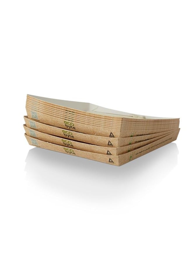 Ecobyte Ecobyte ITC Square Paper Plates 6 Inch | Pack of 25 | Compostable, Plastic-Free Disposable Plates with BioSeal Coating | Biodegradable Germ-Free Tableware for Serving Food - Image 5