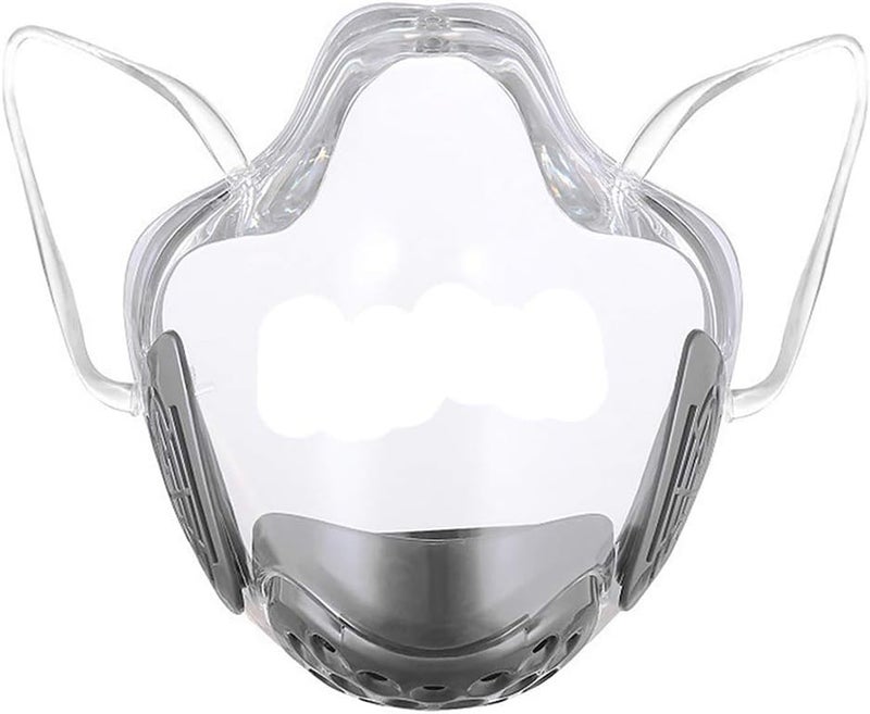 klarako Clear Face_Mask, AnitklarakoFog Face Covering,Antiklarakodust Mouth Guard Reusable Mouth Face Covers Outdoor Facial Protection Visible klarakoGrey - Image 1