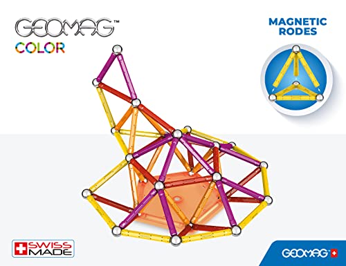 GEOMAG مجموعة بناء مغناطيسية جيوماج COLOR 127 قطعة معتمدة من STEM آمنة للأطفال من عمر 3 سنوات وما فوق - Image 5