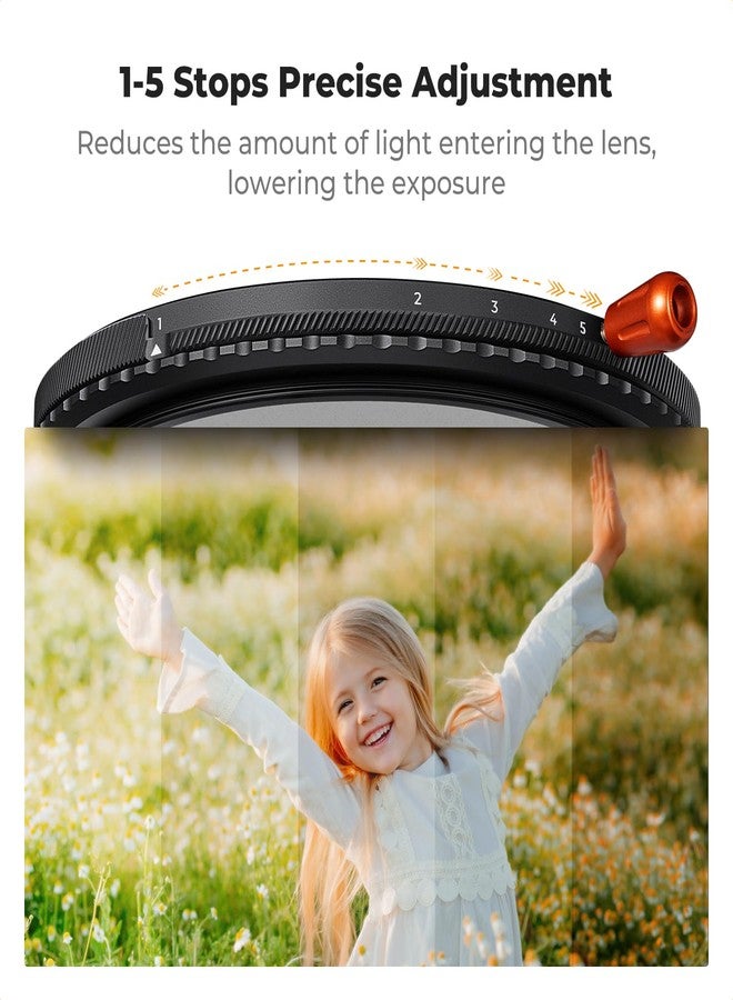 K&F Concept Nano-Xcel 67MM Variable Filter ND2-32 & Black-Mist 1/4 & Polarizer 3 in 1,ND2-32 Neutral Density & CPL & Black Diffusion 1/4 Filter with Cleaning Cloth - Image 5