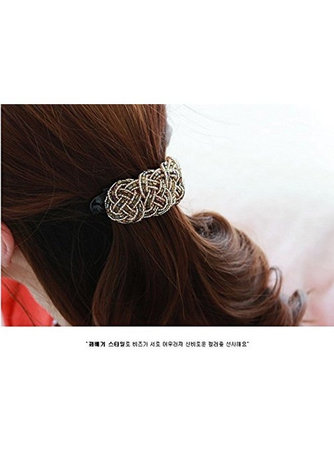 Meilliwish Noble Lady Women Hair Clip Ponytail Holder(H35)(Brown) - Image 3