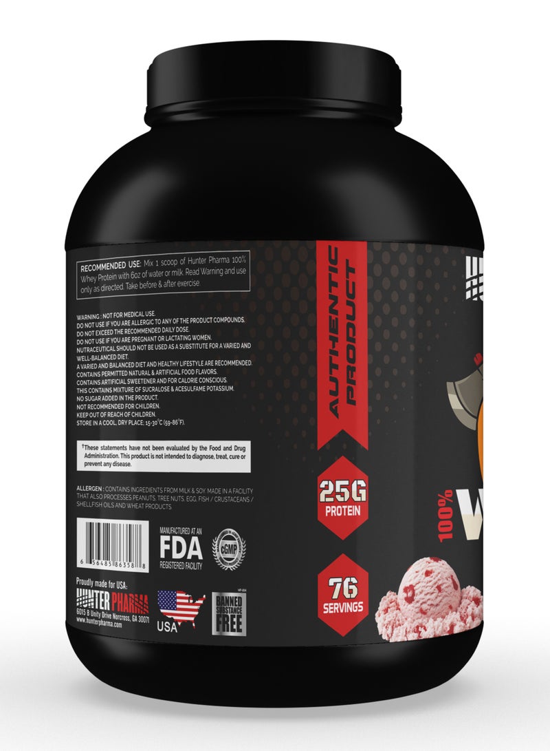 هانتر بروتين مصل الحليب بنسبة 100% من Hunter Pharma - 5 باوند - Image 2