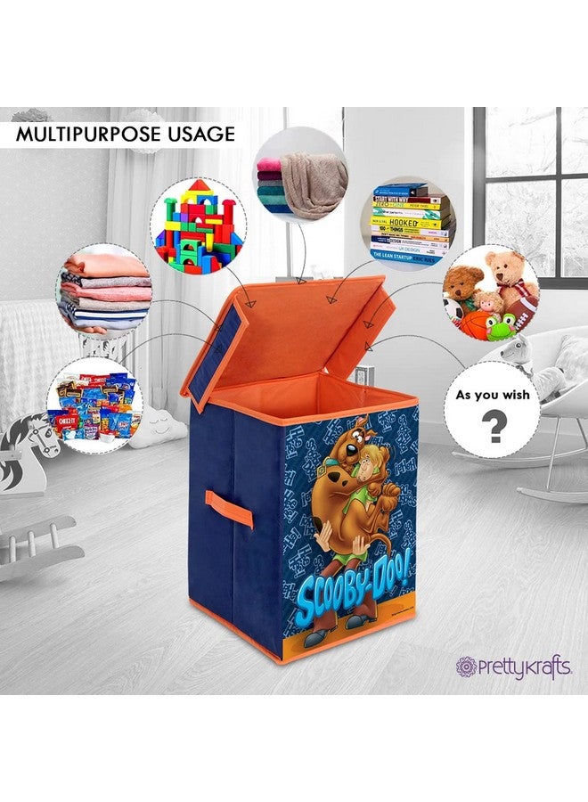 PrettyKrafts Scooby-Doo Toys Organizer Big Storage Box for Kids, with Top Lid -Blue 16 inches(H) x 12 inches (W) x 12 inches (L) (Big 2 Pieces) - Image 3