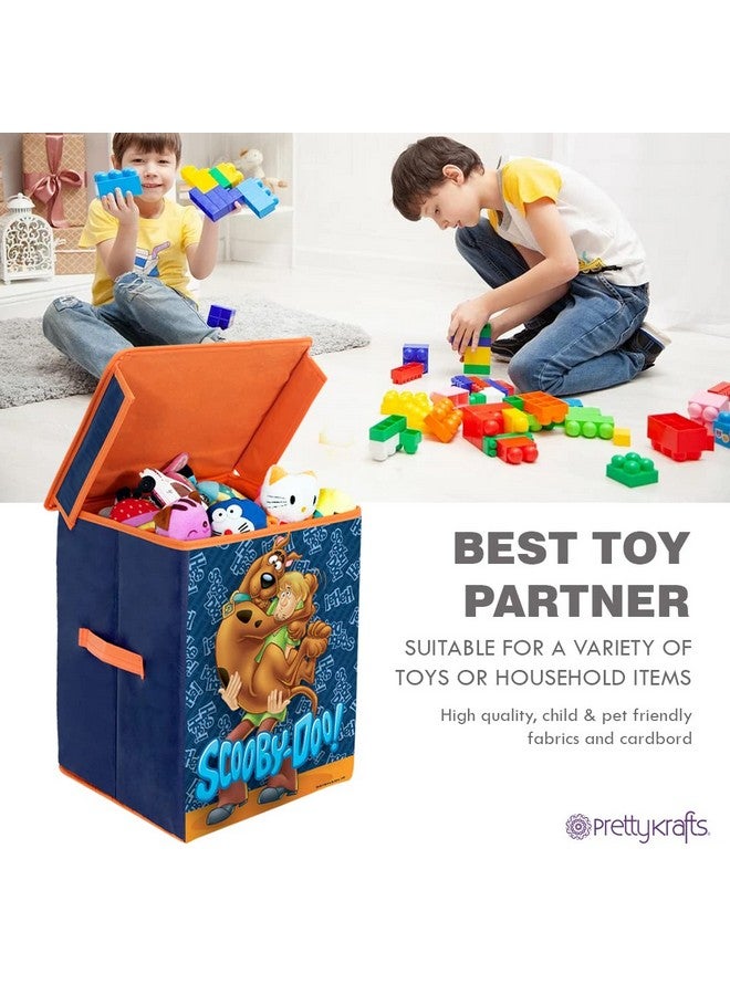PrettyKrafts Scooby-Doo Toys Organizer Big Storage Box for Kids, with Top Lid -Blue 16 inches(H) x 12 inches (W) x 12 inches (L) (Big 2 Pieces) - Image 2