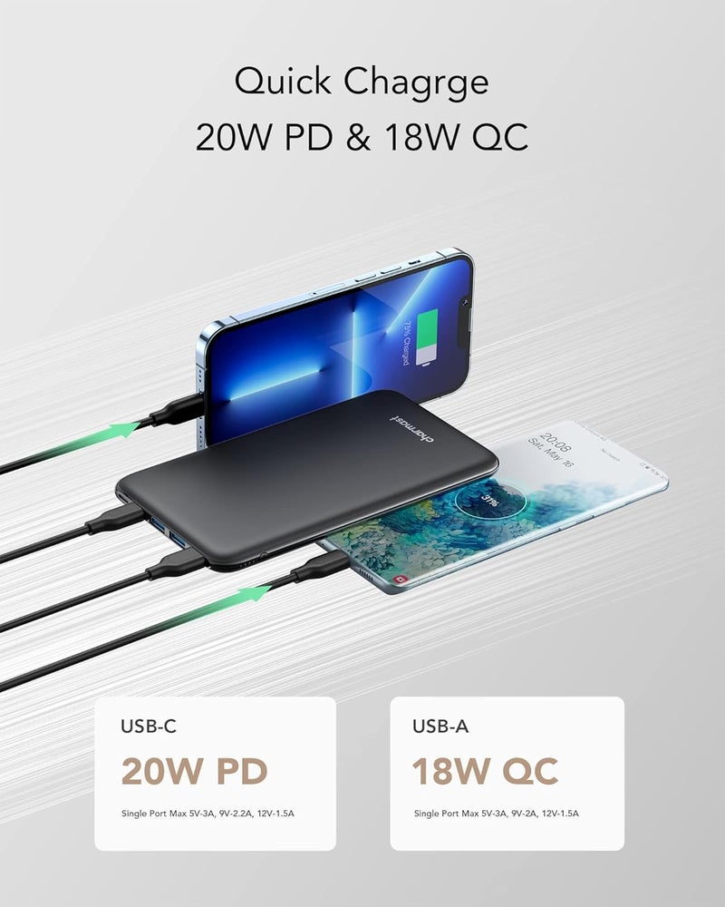 Charmast Indoor outdoor use Power Delivery Power Bank 26800mAh, PD Power Bank, 20W USB C Portable Charger Quick Charge 3.0 Battery Pack Compatible with MacBook/New Type-C MacBook Air/IPad Pro, IPhone,Switch Daily repeated use trusted quality - Image 5