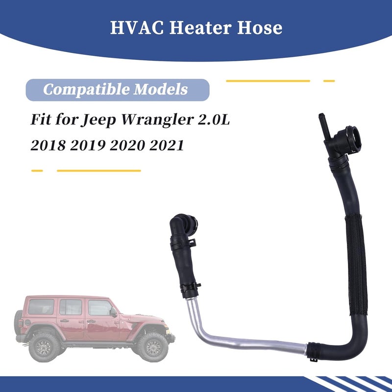 Getfarway HVAC Heater Hose 68280784AB for Jeep Wrangler 2.0L (2018-2021) - Image 3